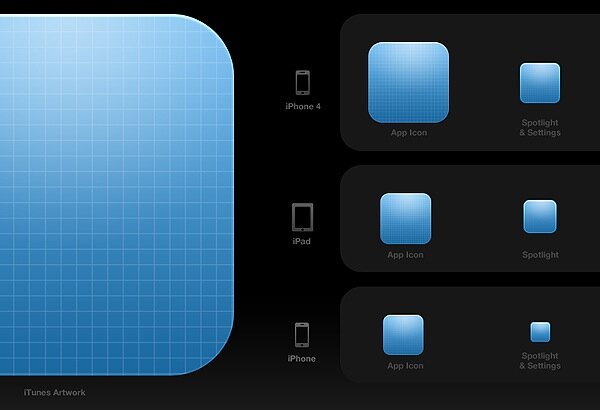 iOS Icon Template iOS